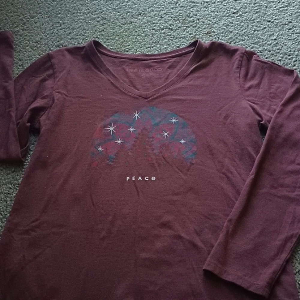 Long sleeve peace T shirt